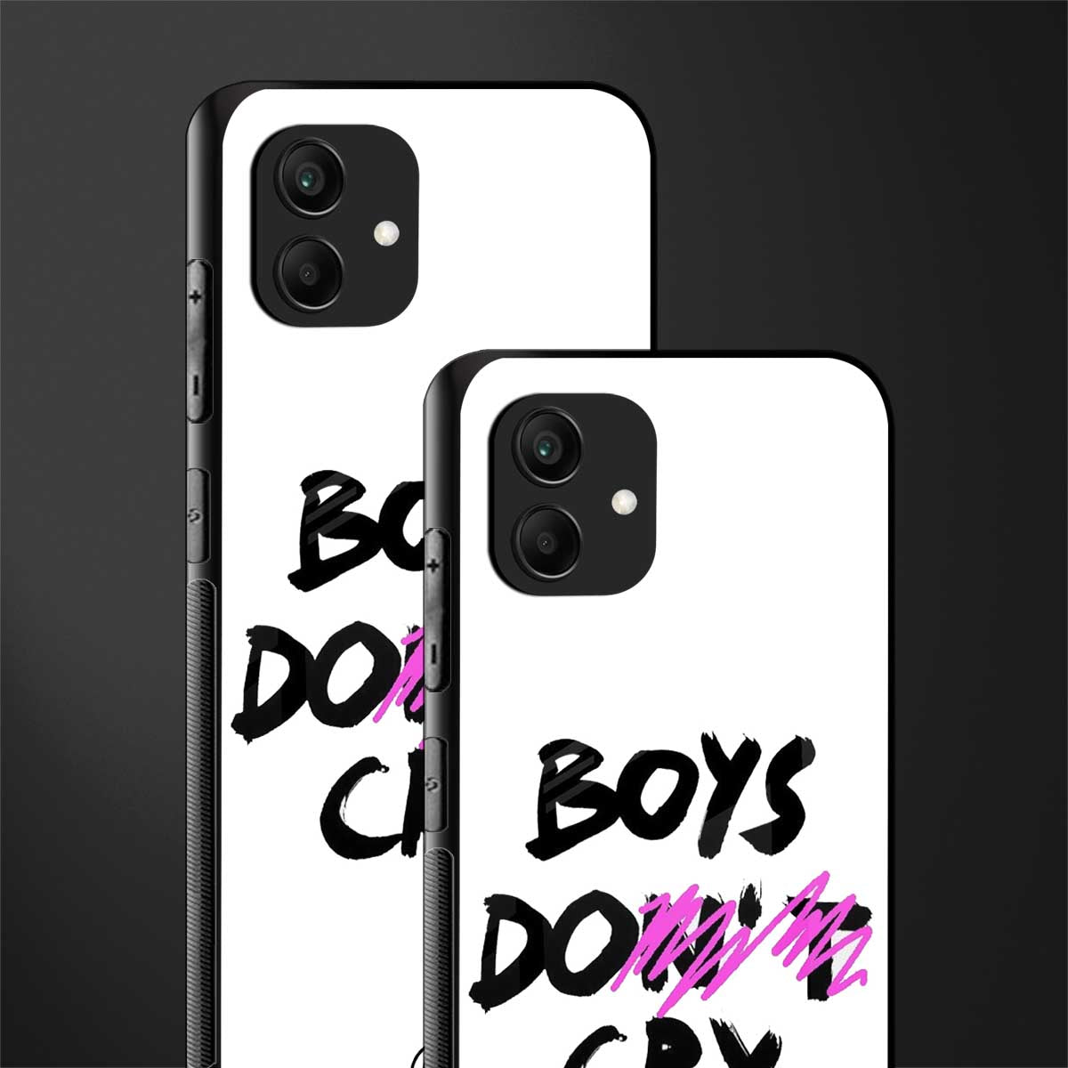 boys do cry back phone cover | glass case for samsung galaxy a04