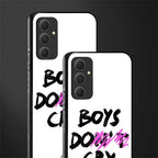 boys do cry back phone cover | glass case for samsung galaxy a54 5g