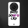 boys do cry back phone cover | glass case for realme 11 pro 5g