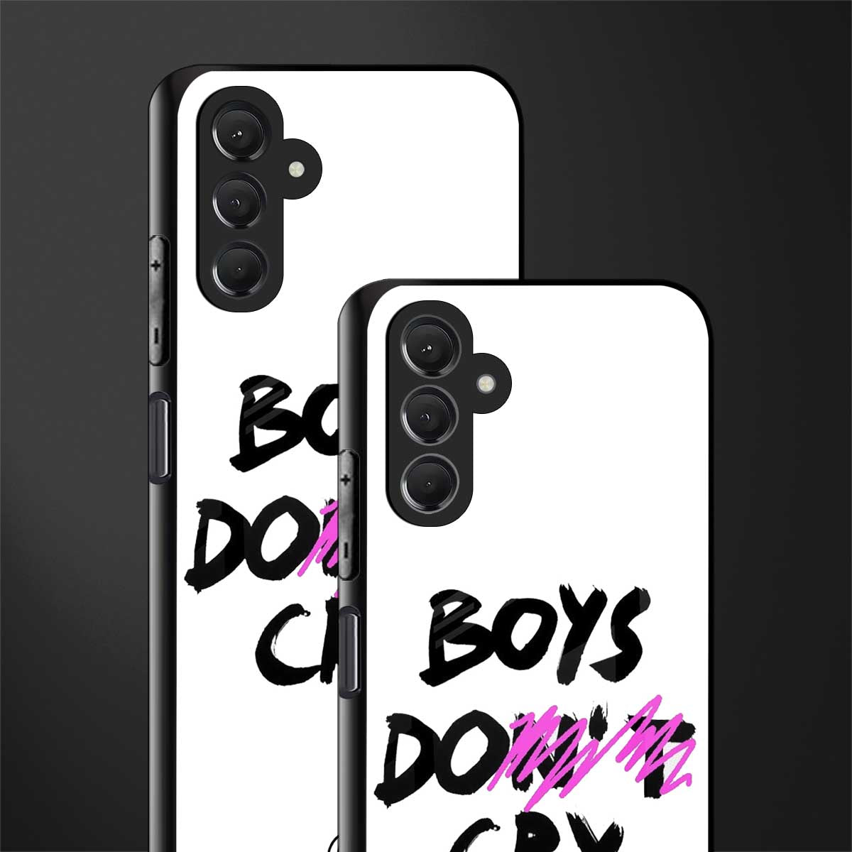 boys do cry back phone cover | glass case for samsun galaxy a24 4g