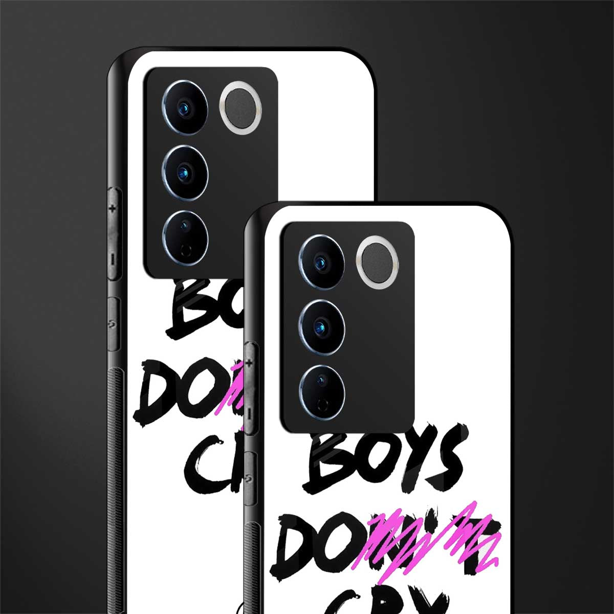 boys do cry back phone cover | glass case for vivo v27 pro 5g