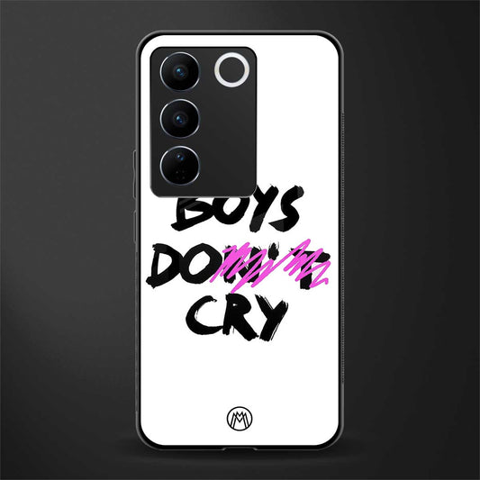 boys do cry back phone cover | glass case for vivo v27 pro 5g