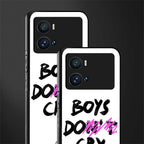 boys do cry back phone cover | glass case for iQOO 9 Pro