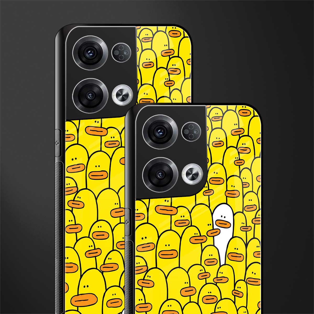 brian the duck back phone cover | glass case for oppo reno 8 pro
