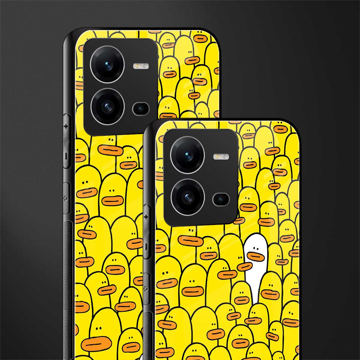 brian the duck back phone cover | glass case for vivo v25-5g