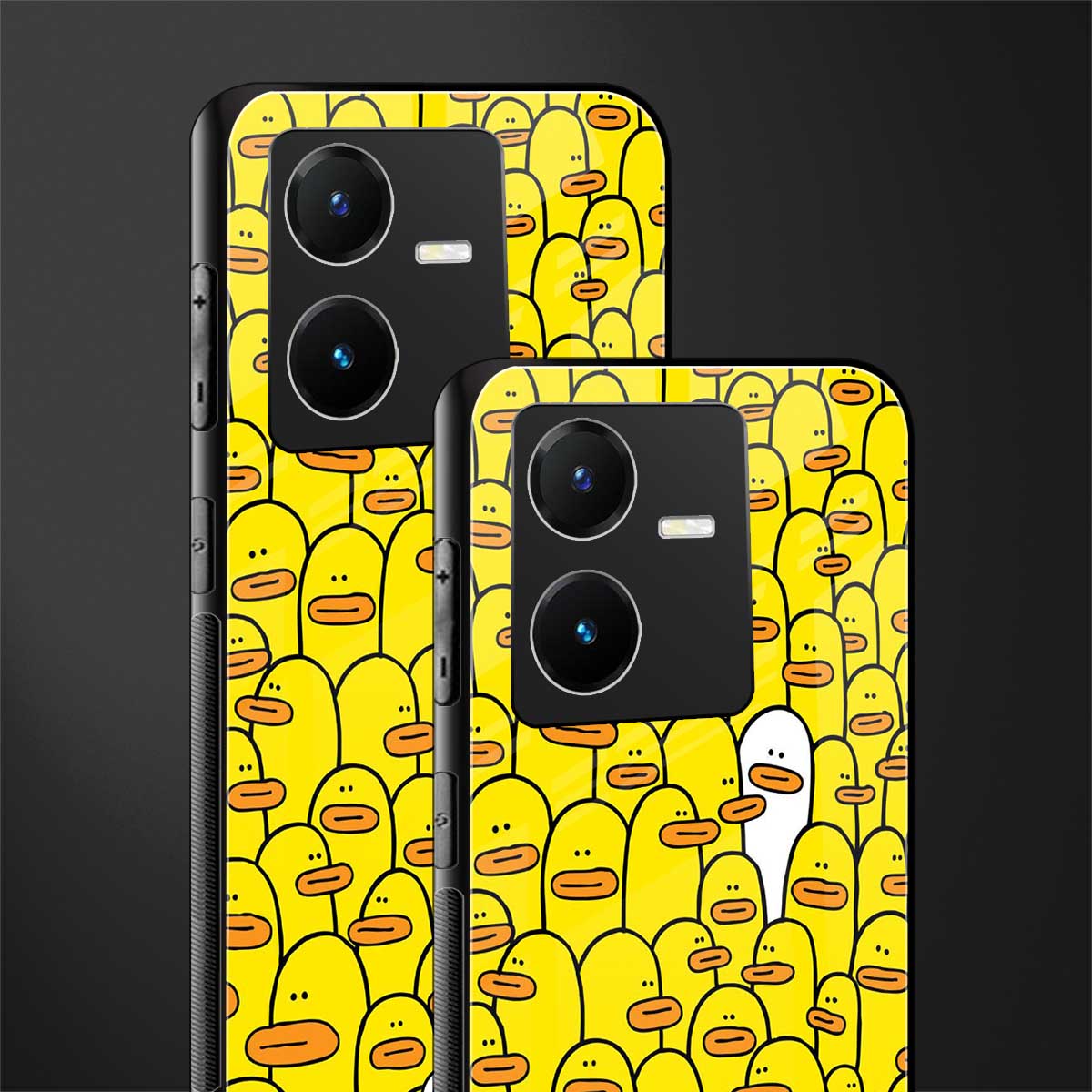 brian the duck back phone cover | glass case for vivo y22