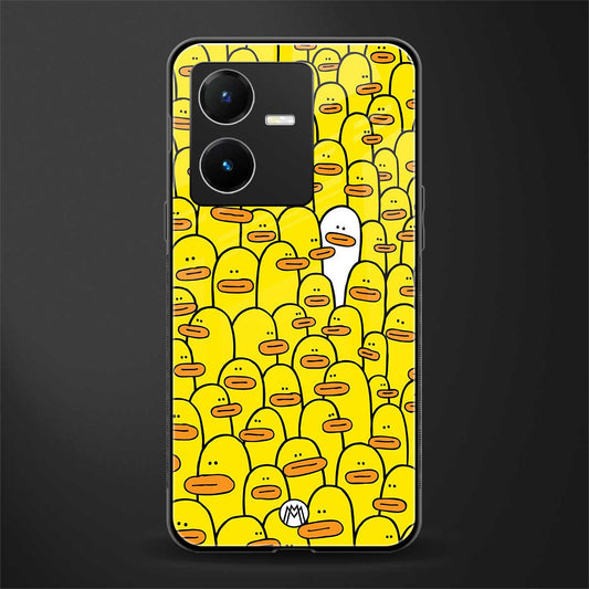 brian the duck back phone cover | glass case for vivo y22