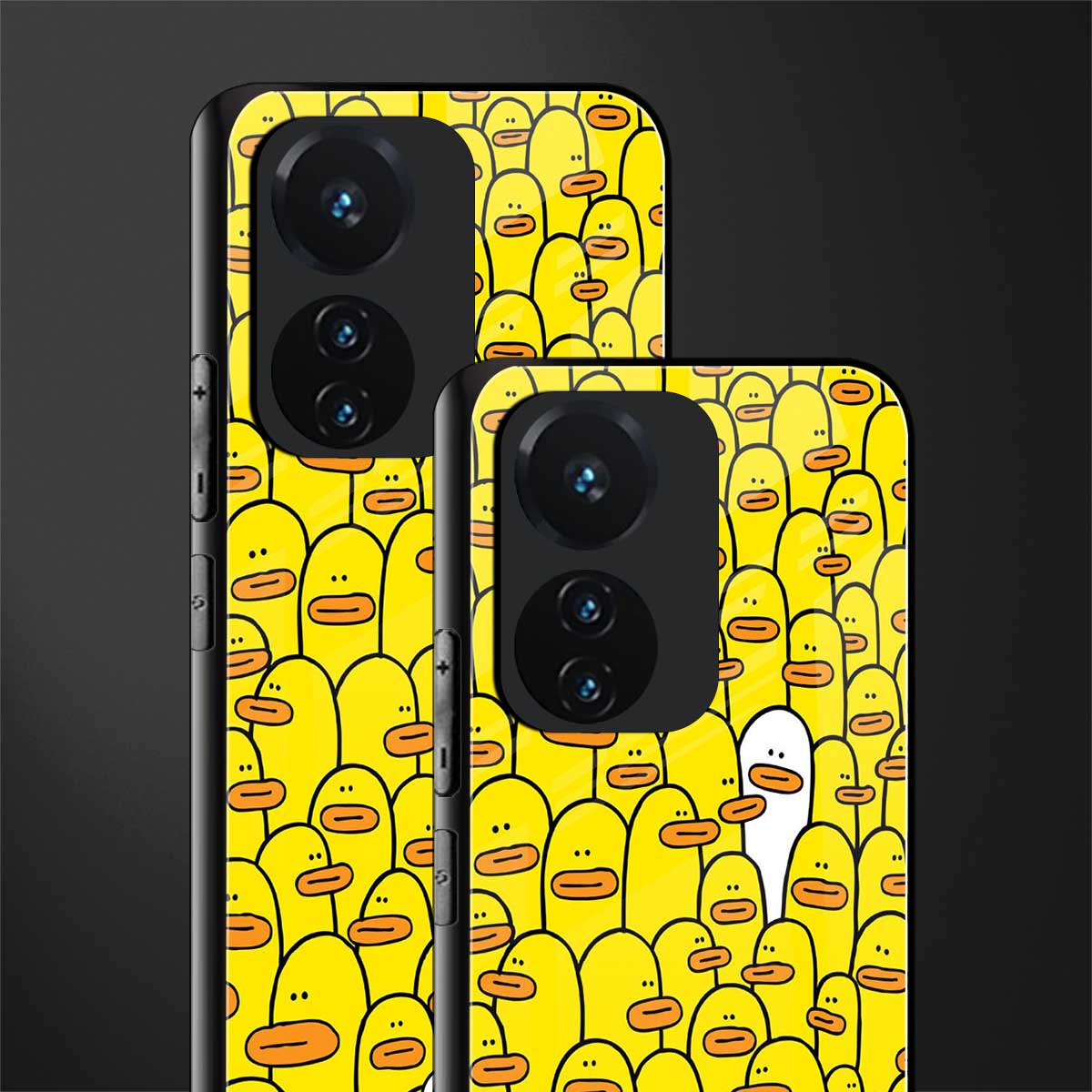 brian the duck back phone cover | glass case for vivo t1 44w 4g