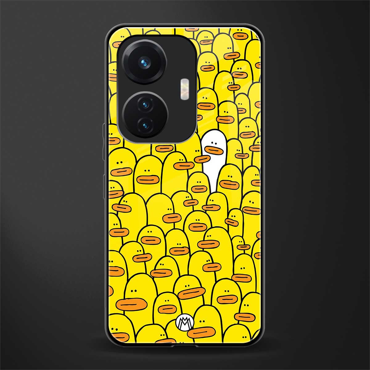 brian the duck back phone cover | glass case for vivo t1 44w 4g