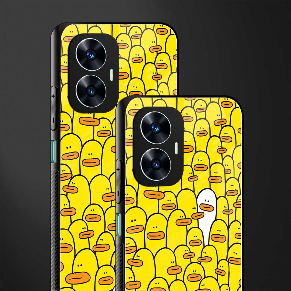brian the duck back phone cover | glass case for realme c55