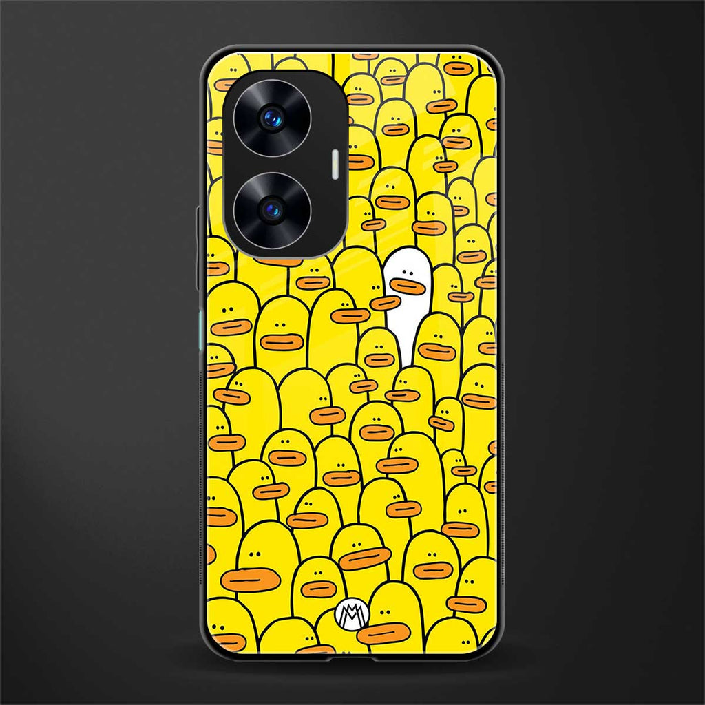 brian the duck back phone cover | glass case for realme c55