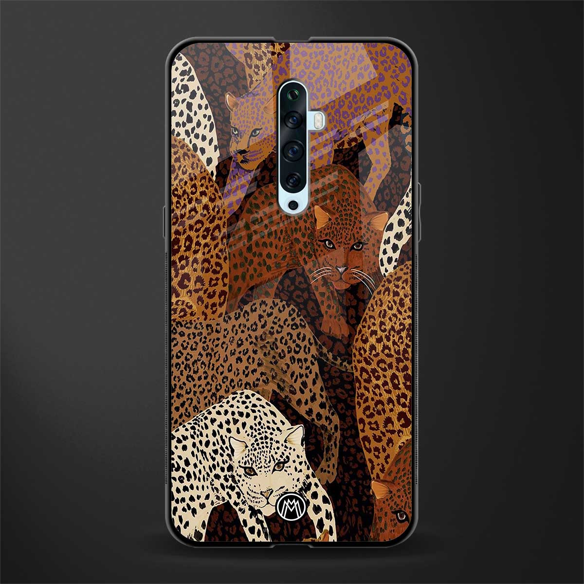 brown beasts glass case for oppo reno 2z image