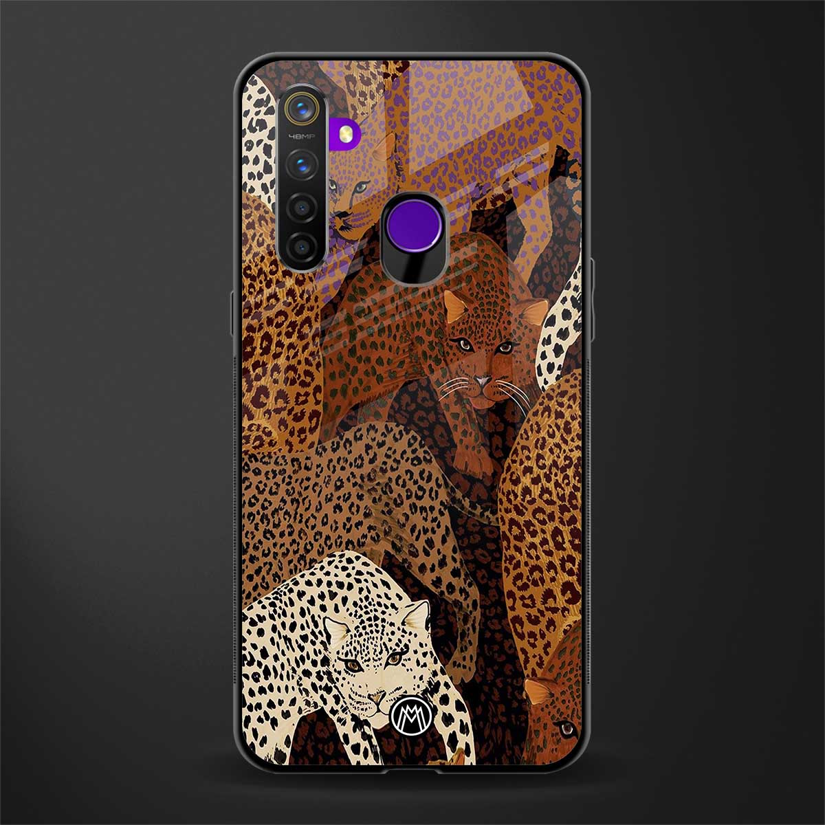 brown beasts glass case for realme 5 pro image