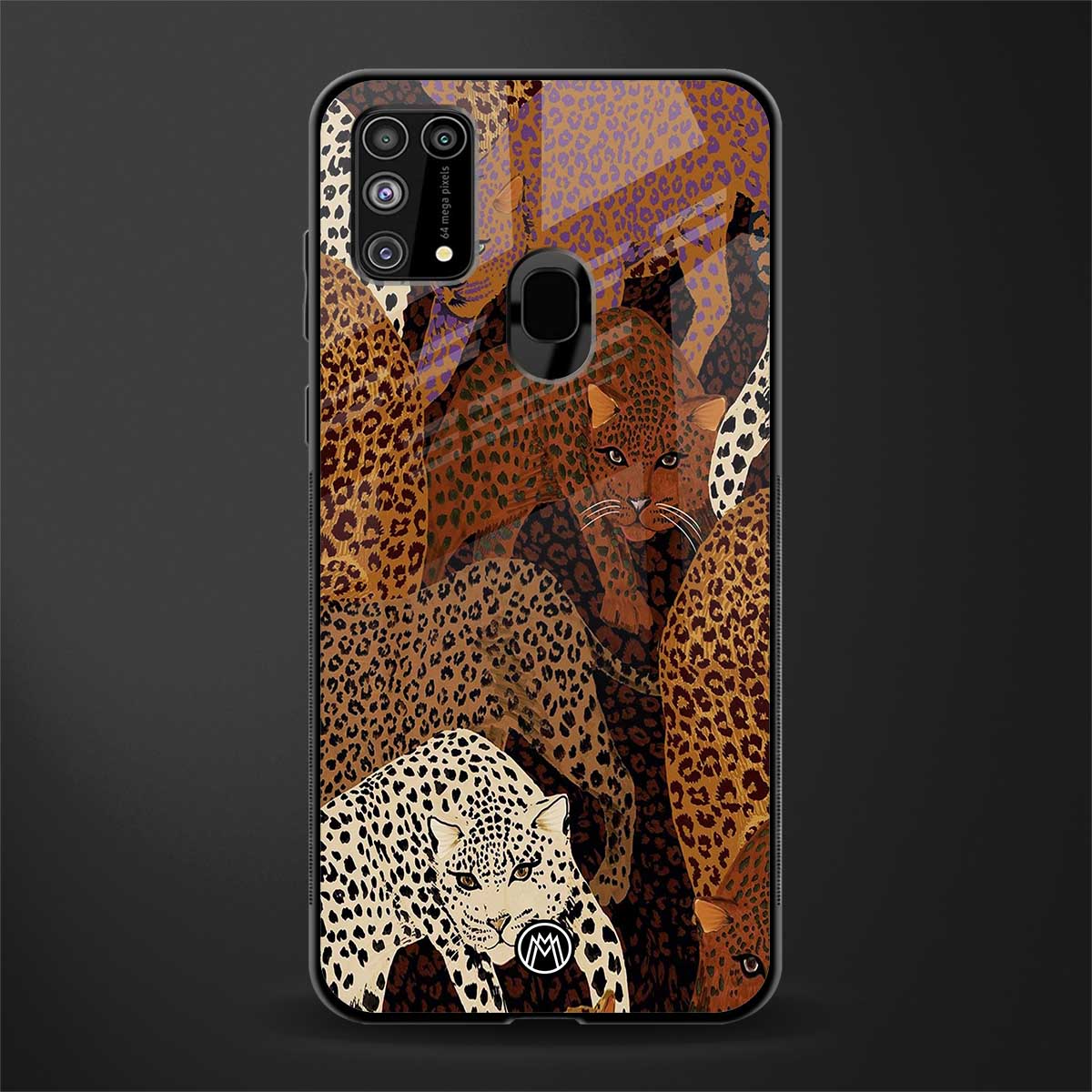 brown beasts glass case for samsung galaxy f41 image