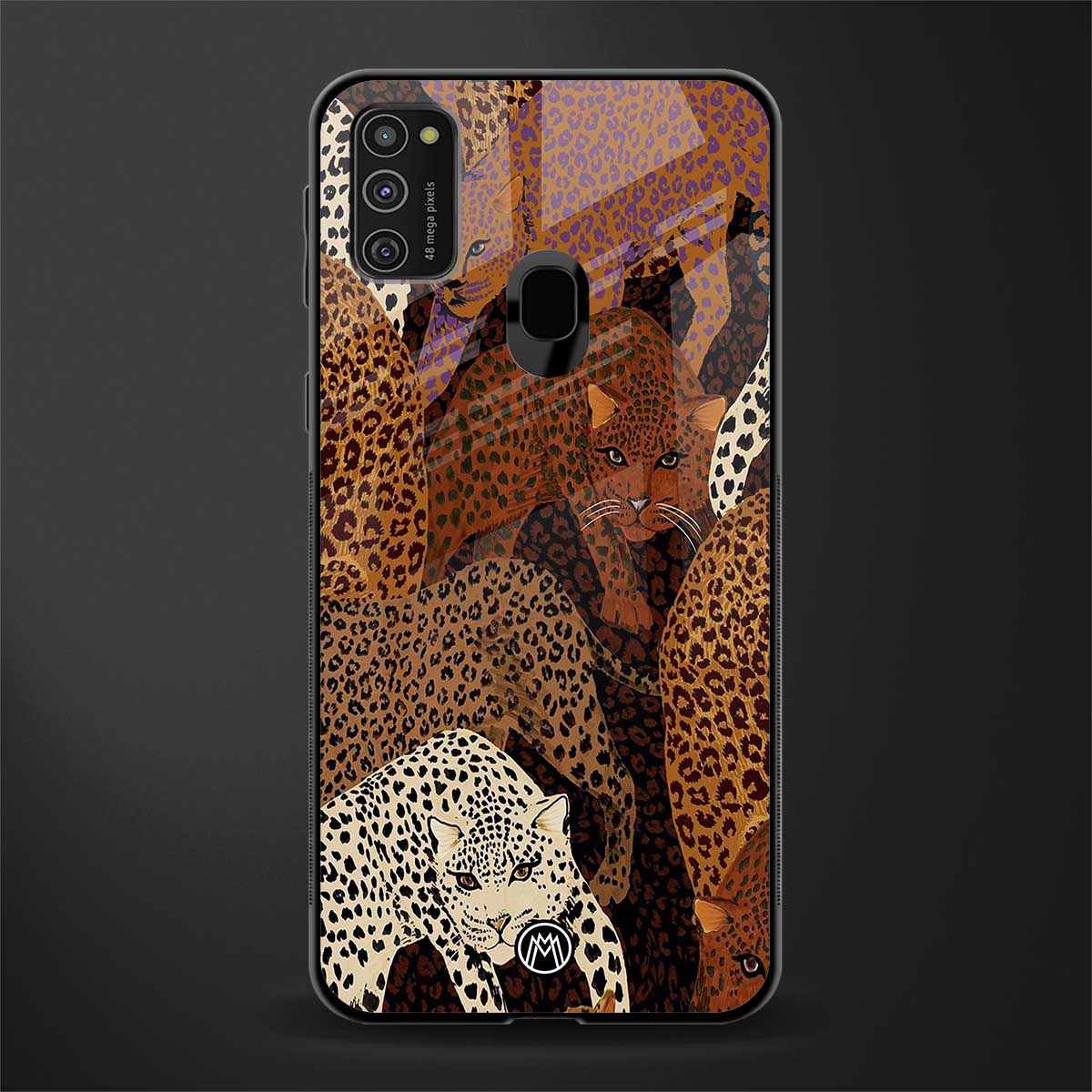 brown beasts glass case for samsung galaxy m21 image