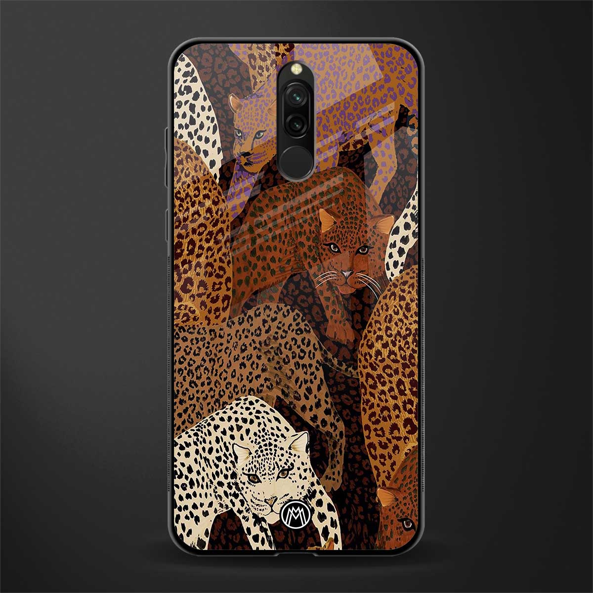 brown beasts glass case for redmi 8 image