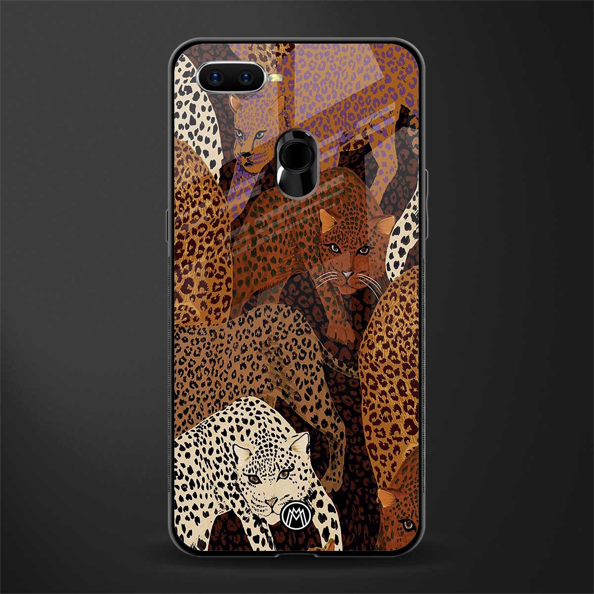 brown beasts glass case for oppo a5s image