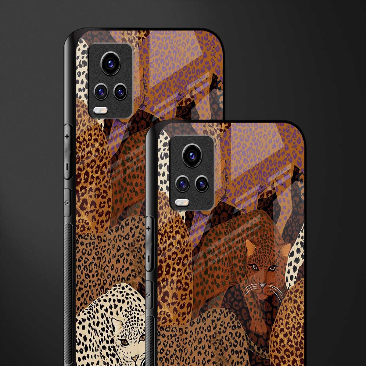 brown beasts back phone cover | glass case for vivo y73