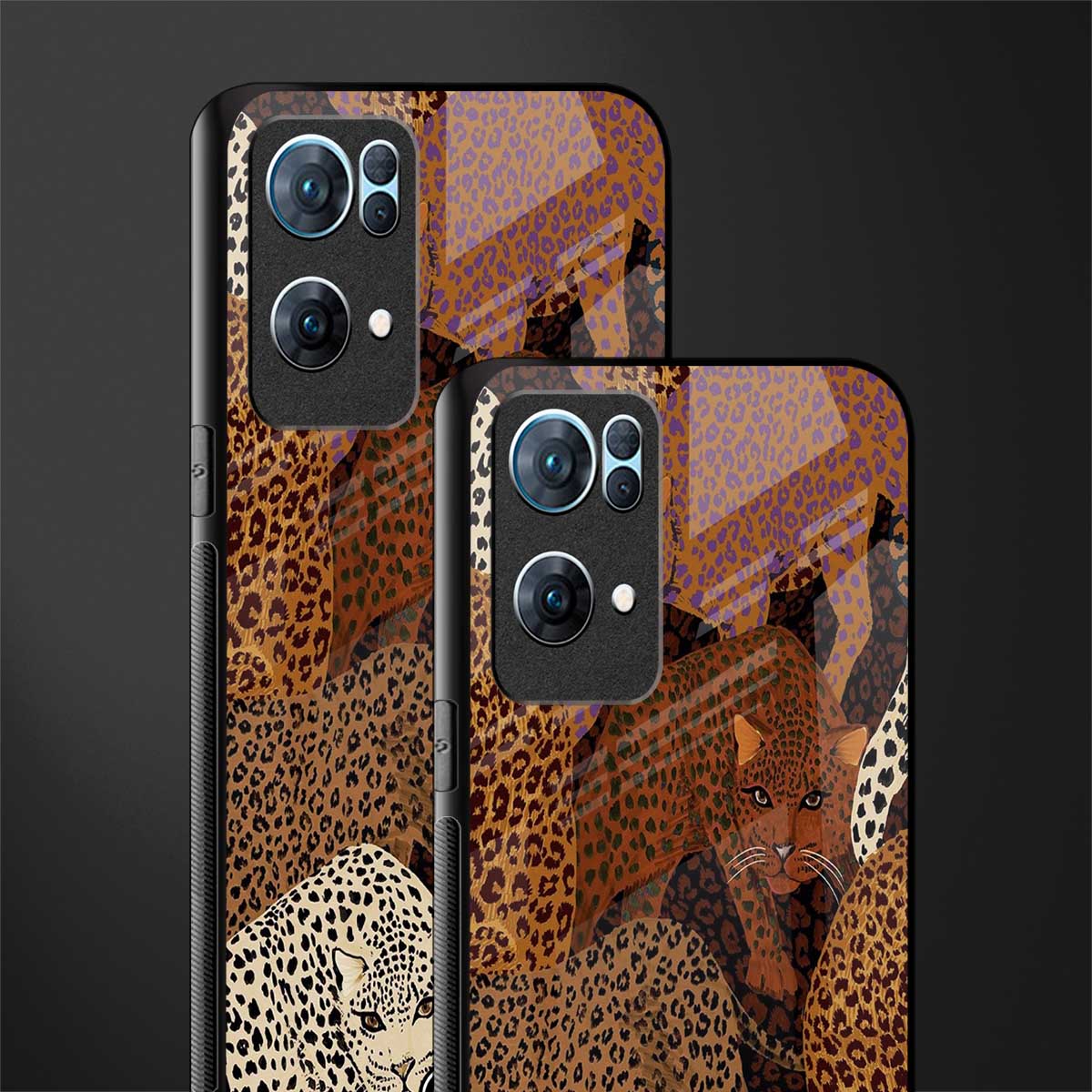 brown beasts glass case for oppo reno7 pro 5g image-2