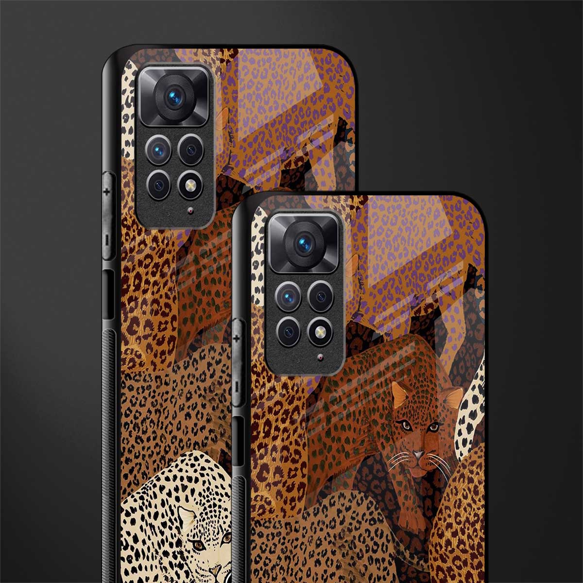 brown beasts glass case for redmi note 11s image-2