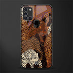 brown beasts glass case for samsung galaxy a21s image