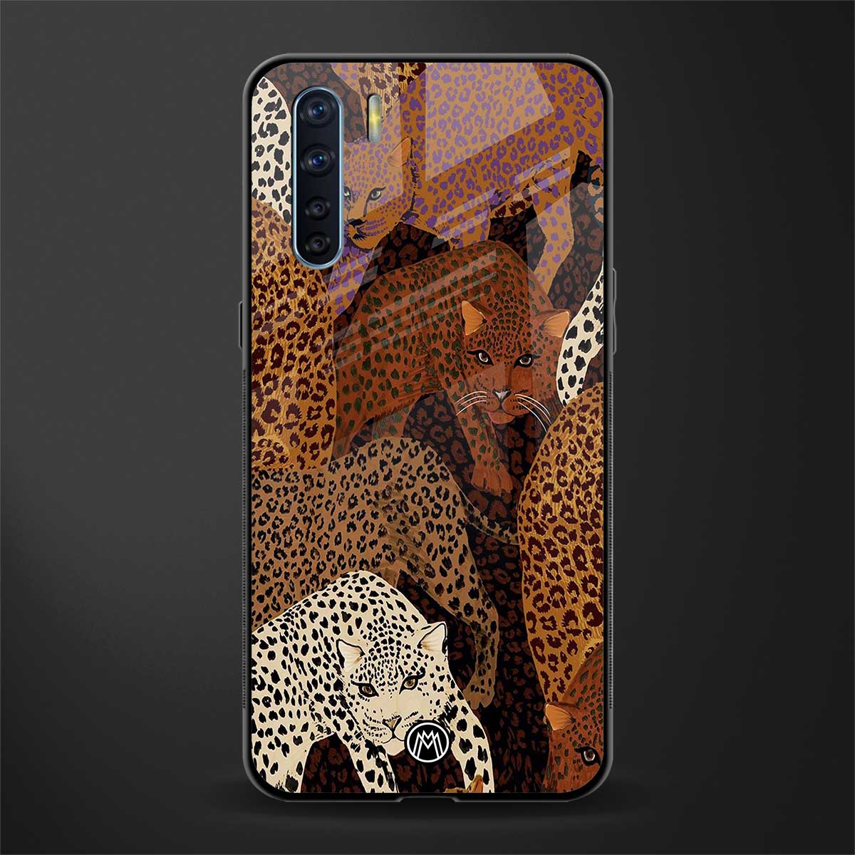 brown beasts glass case for oppo f15 image