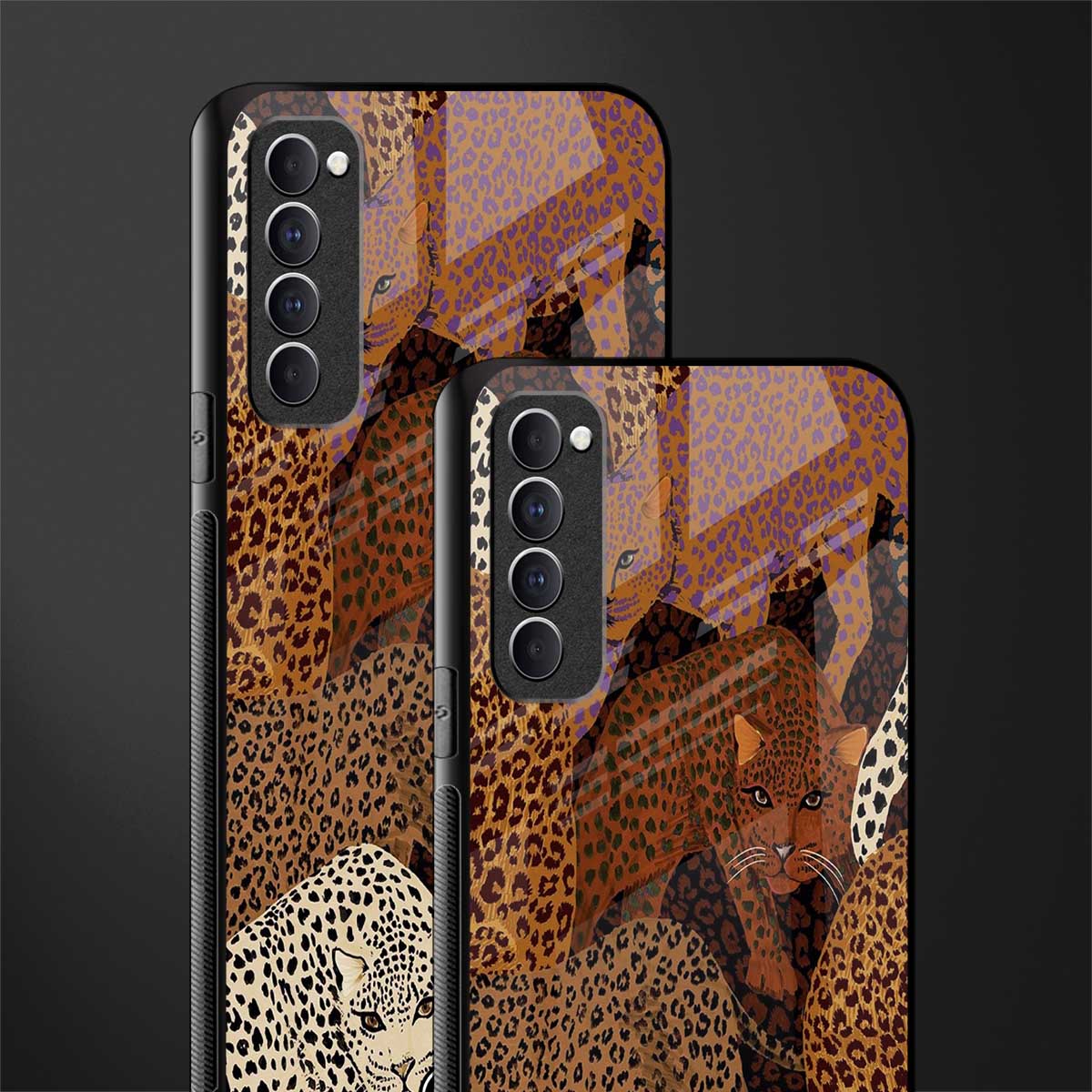 brown beasts glass case for oppo reno 4 pro image-2