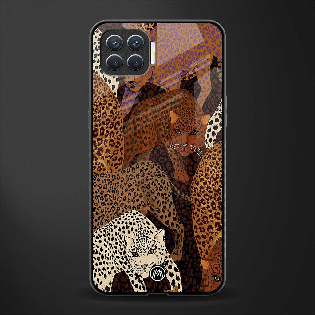 brown beasts glass case for oppo f17 image
