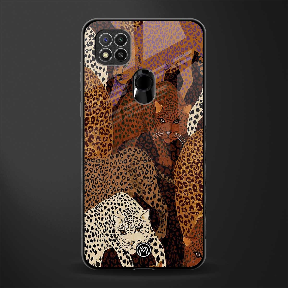 brown beasts glass case for redmi 9c image