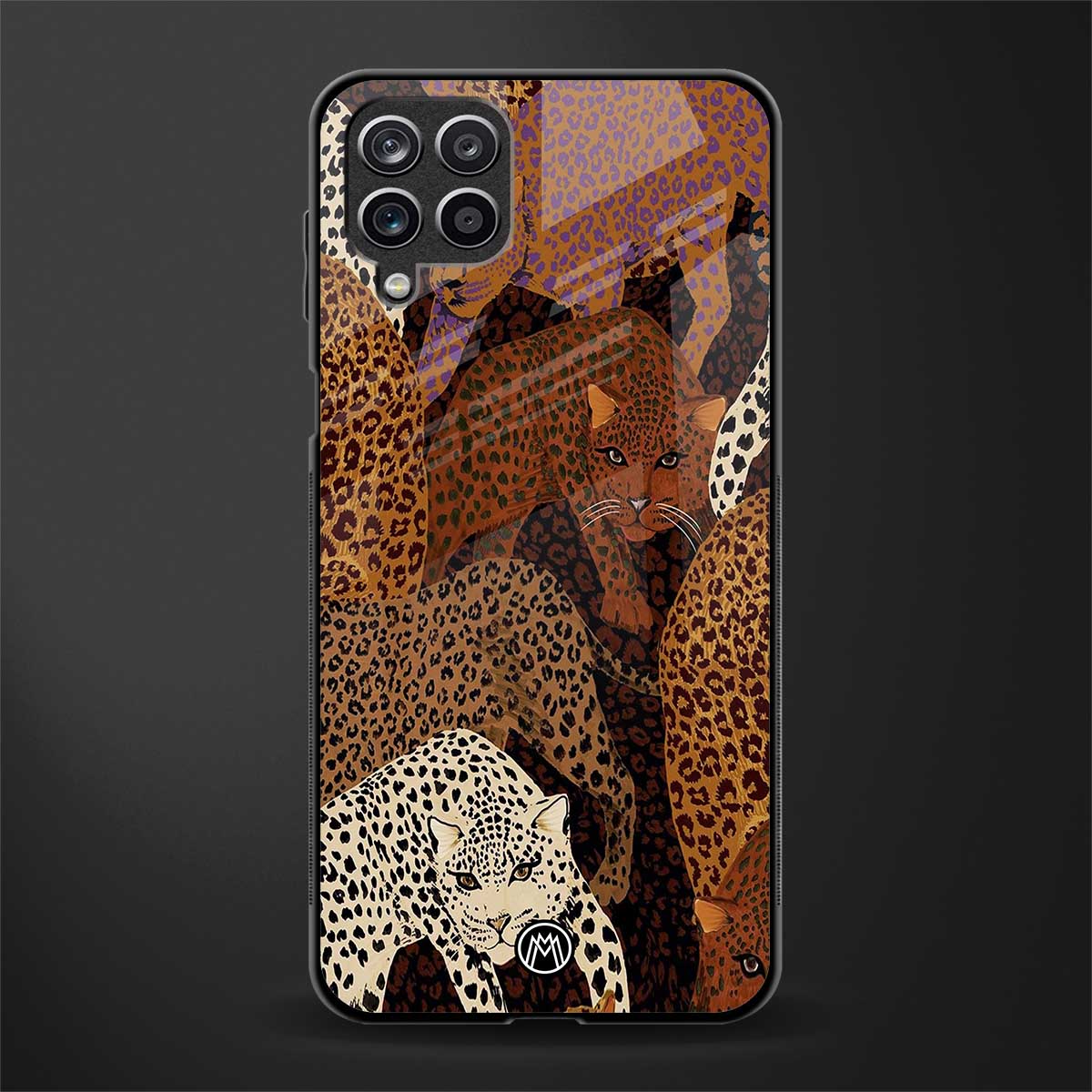 brown beasts glass case for samsung galaxy a12 image