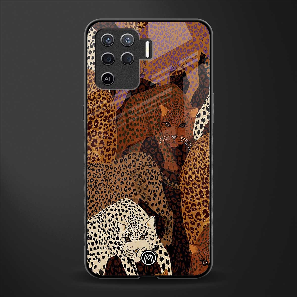 brown beasts glass case for oppo f19 pro image