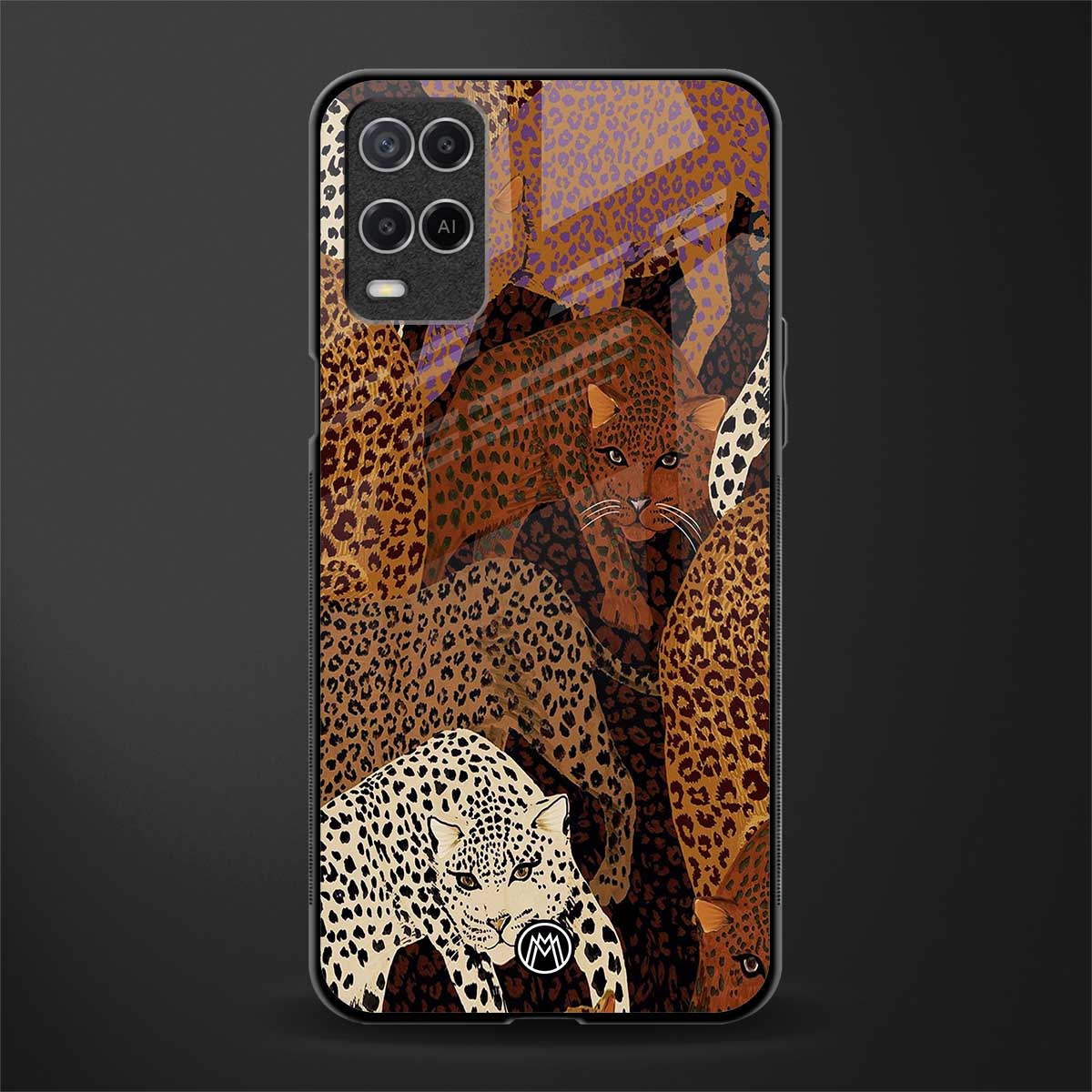 brown beasts glass case for oppo a54 image