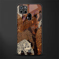 brown beasts glass case for realme c21 image