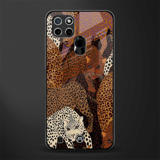 brown beasts glass case for realme c21 image