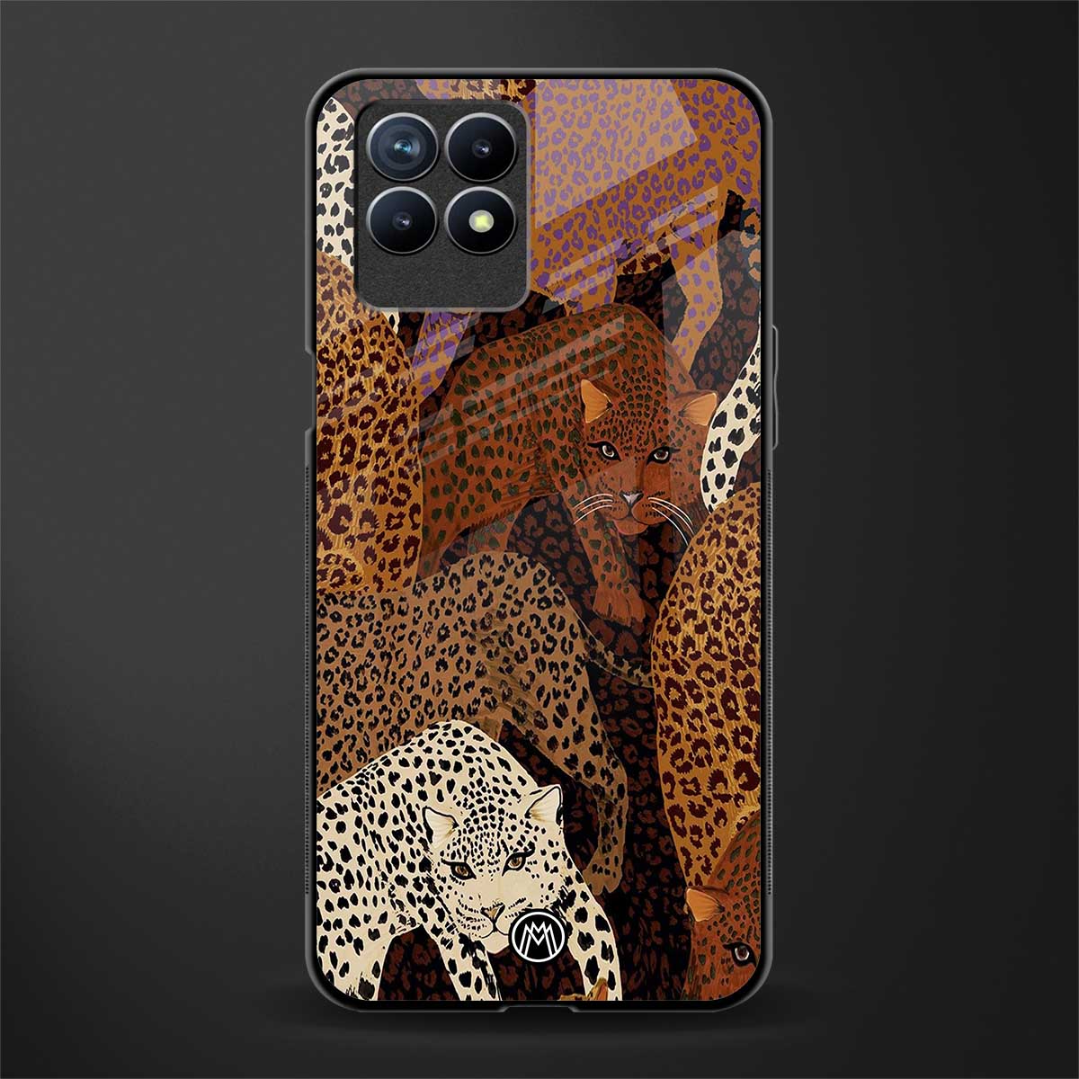 brown beasts glass case for realme 8i image