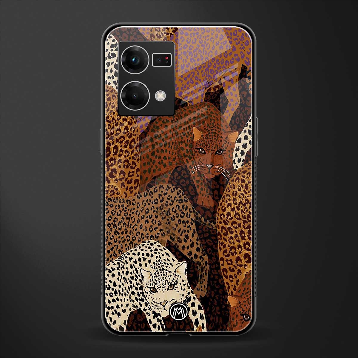 brown beasts back phone cover | glass case for oppo f21 pro 4g