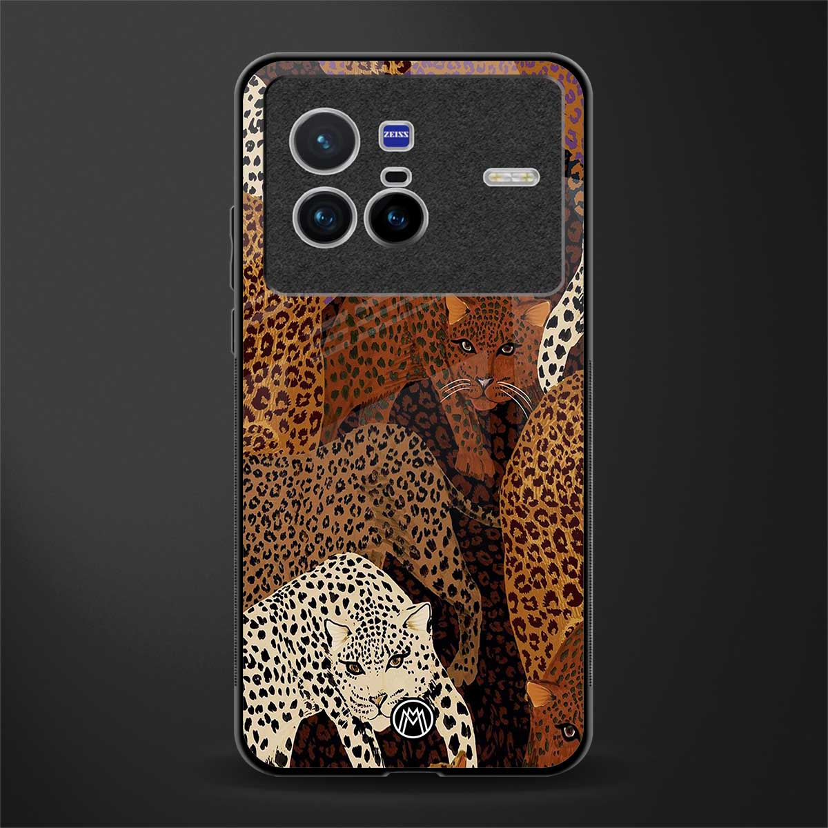 brown beasts glass case for vivo x80 image