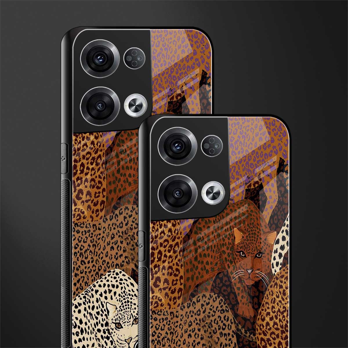 brown beasts back phone cover | glass case for oppo reno 8