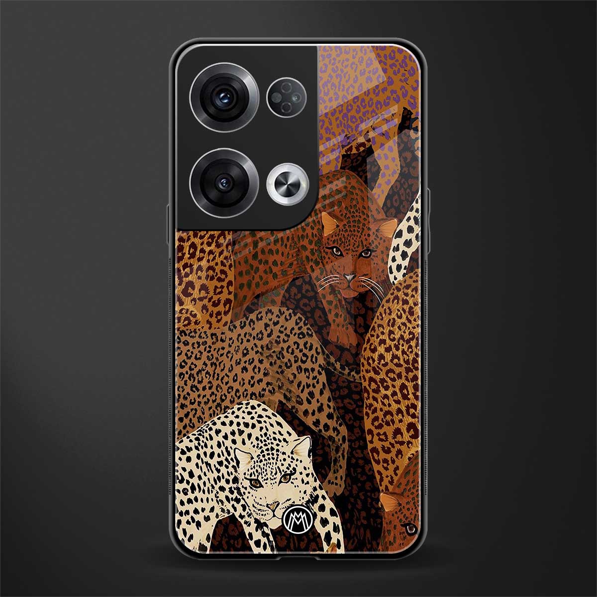 brown beasts back phone cover | glass case for oppo reno 8