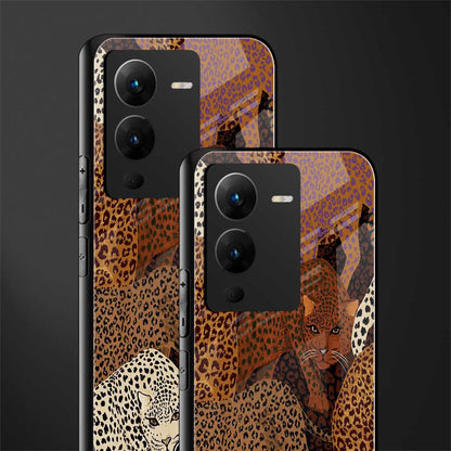 brown beasts back phone cover | glass case for vivo v25 pro 5g