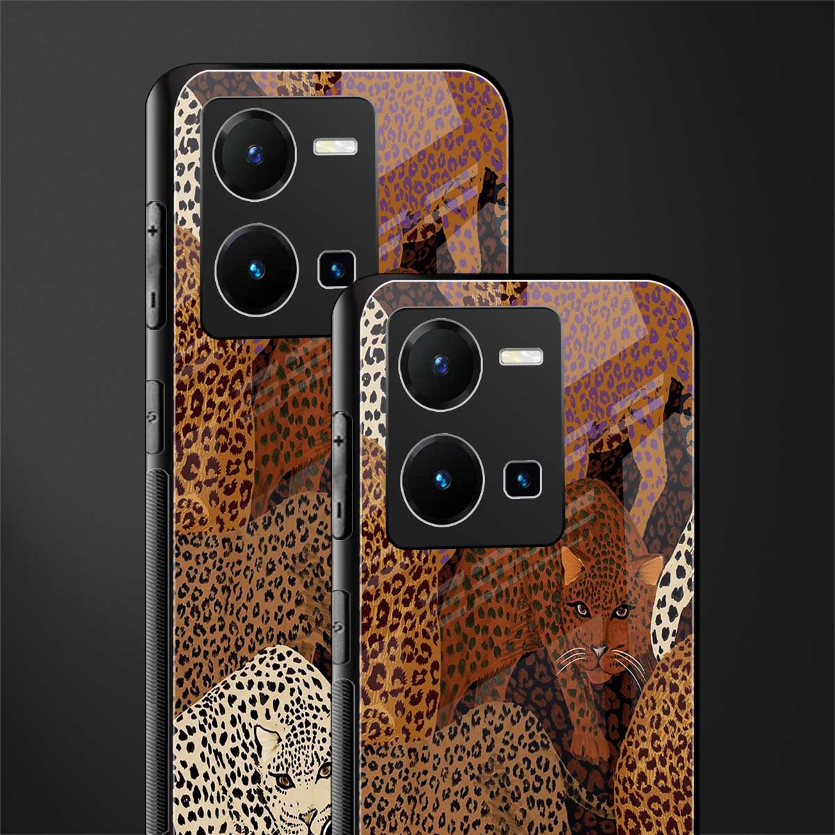 brown beasts back phone cover | glass case for vivo y35 4g