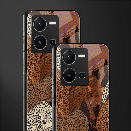 brown beasts back phone cover | glass case for vivo y35 4g