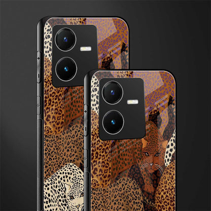 brown beasts back phone cover | glass case for vivo y22