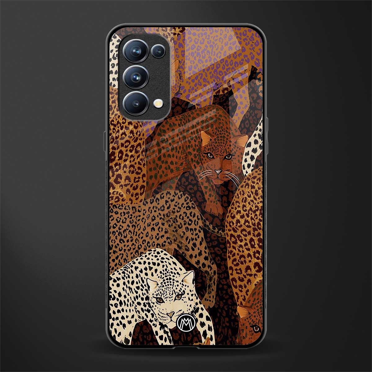 brown beasts back phone cover | glass case for oppo reno 5