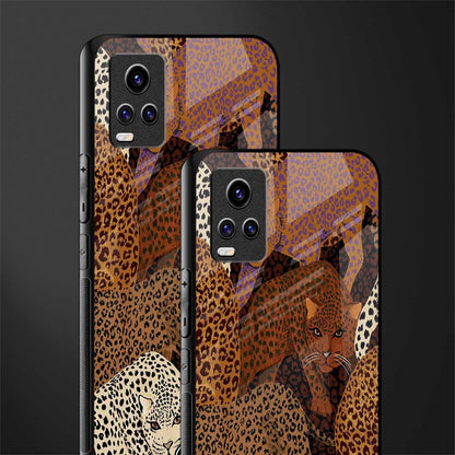 brown beasts back phone cover | glass case for vivo v21e 4g