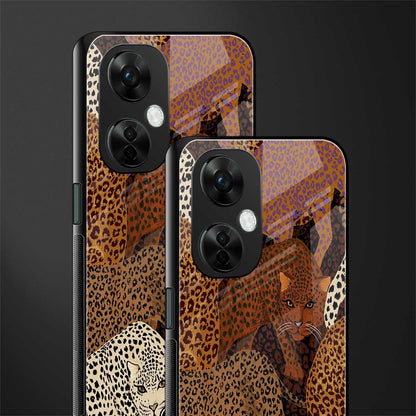 brown beasts back phone cover | glass case for oneplus nord ce 3 lite