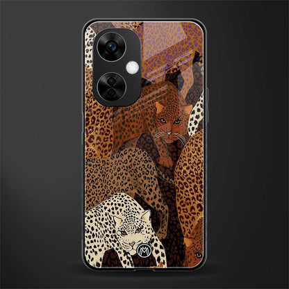 brown beasts back phone cover | glass case for oneplus nord ce 3 lite