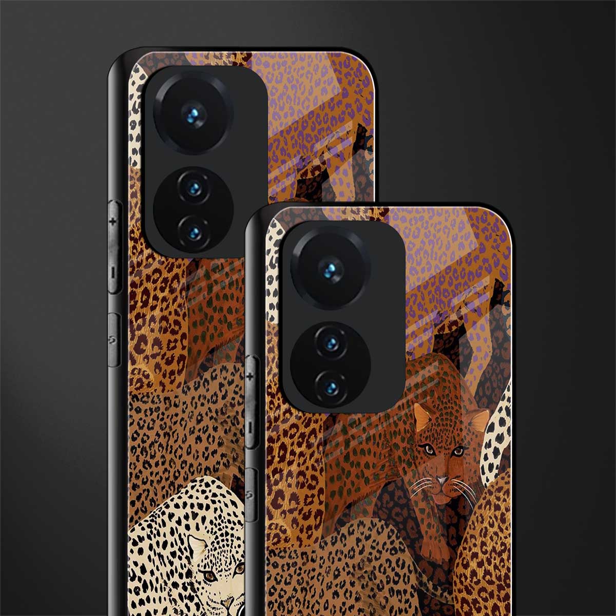 brown beasts back phone cover | glass case for vivo t1 44w 4g