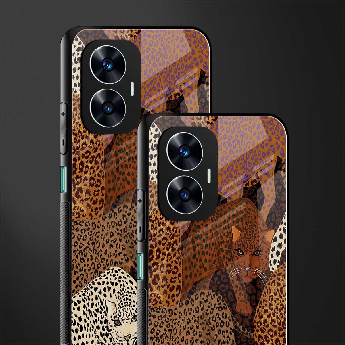 brown beasts back phone cover | glass case for realme c55