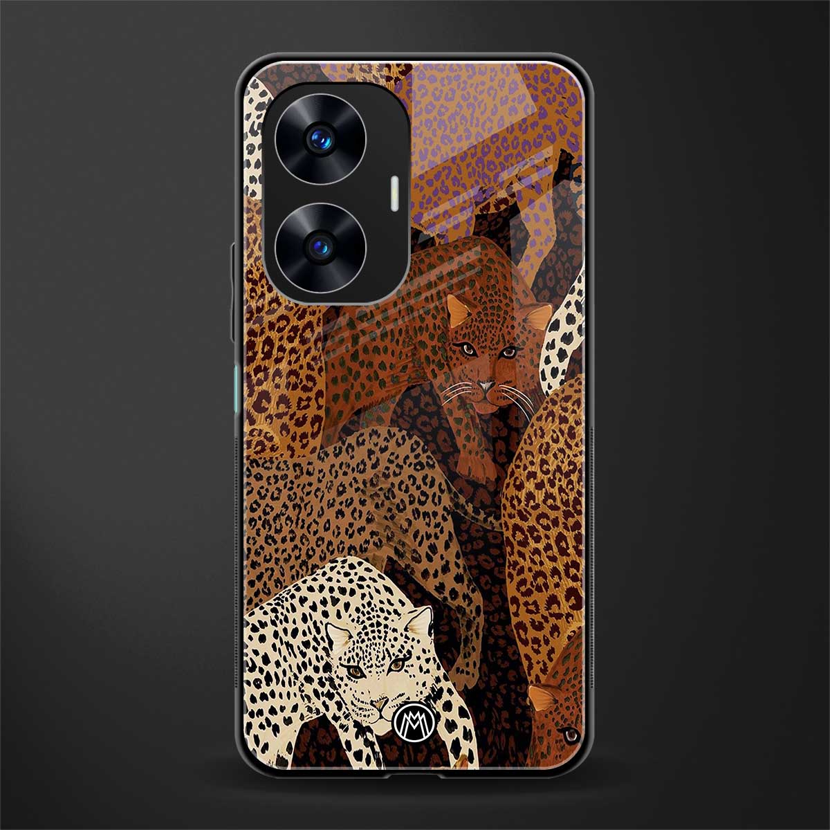 brown beasts back phone cover | glass case for realme c55